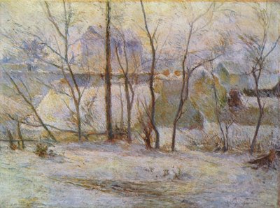 Garden in the Snow by Paul Gauguin